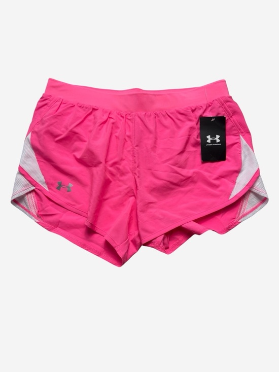 Under Armour Pants - NWT Under Armour Pink Shock Fly-By 2.0 Running Shorts - Women's Medium
